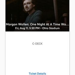 Morgan Wallen tickets August 11th Columbus, OH