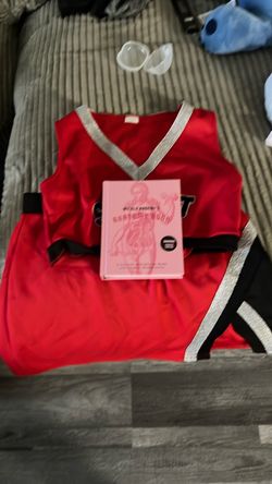 Cheerleader Halloween costume and anatomy book