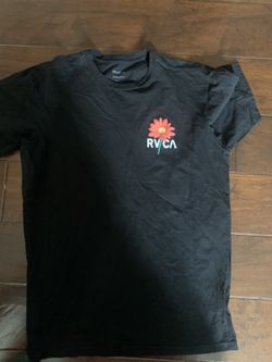 Mens Large Black Tshirts Obey And RVCA