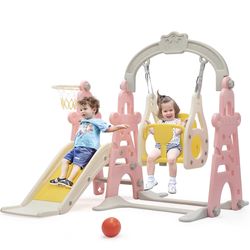 Toddler Slide and Swing Playset