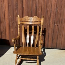Sturdy Wooden Rocking Chair 
