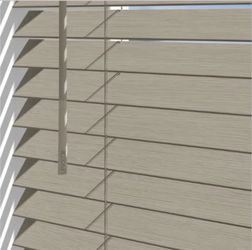 New LEVOLOR Trim+Go 2-in Slat Width 35-in x 64-in Cordless Greige Faux wood Blinds