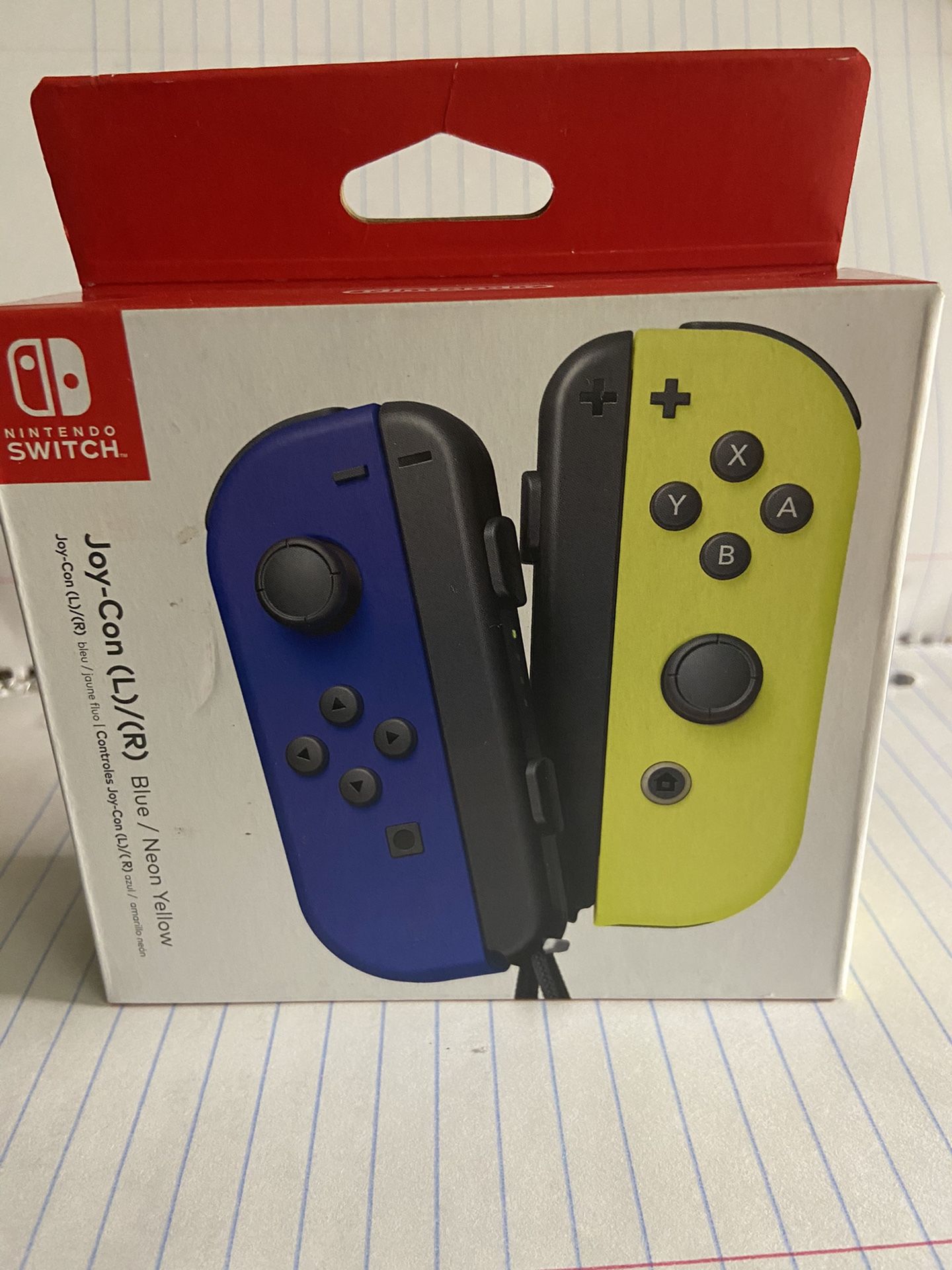 Nintendo switch controller (blue/neon green joy cons)