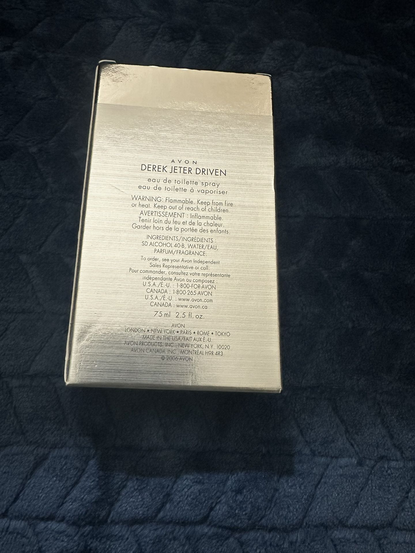 Derek Jeter Driven Cologne Avon 2.5oz Sealed 2012 EDT Spray Rare Discontinued