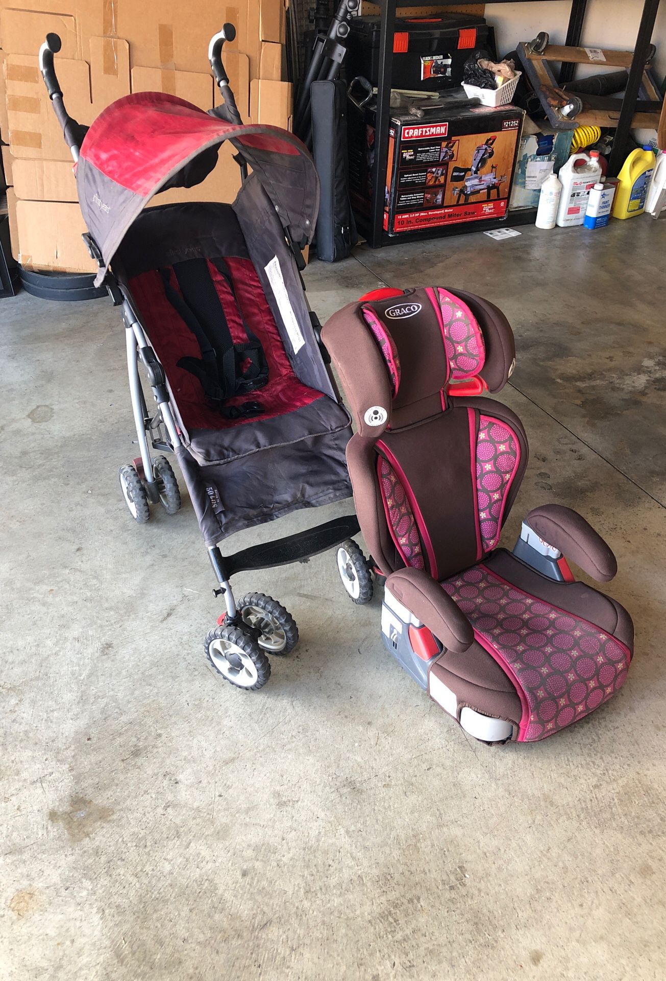 First Yrs Stroller & Graco Booster Seat
