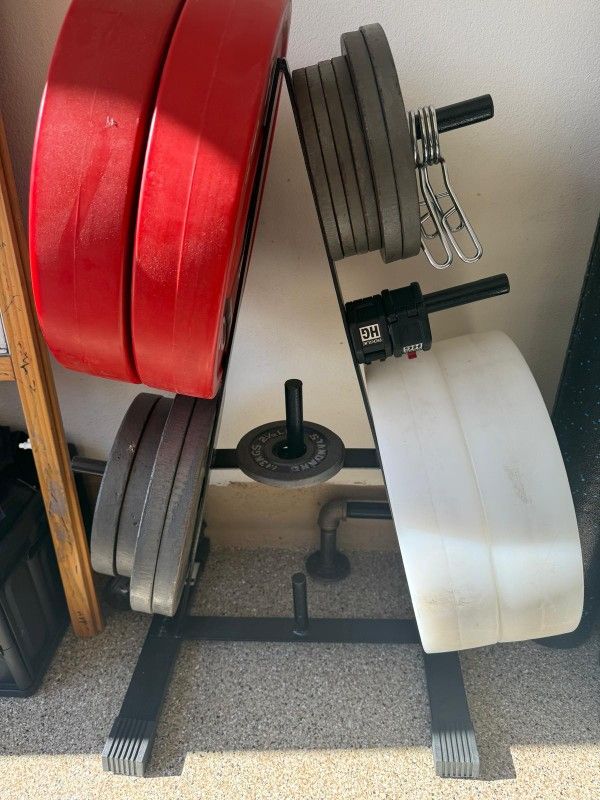 Cap Barbell Plate Tree, Black