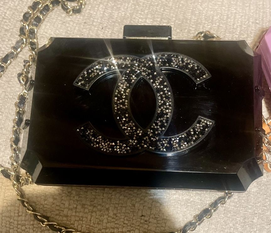 Chanel Plexiglass Shoulder Bag Embellished