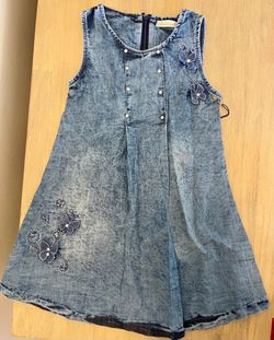 Moonstar Kids Girls Denim Dress 5 years