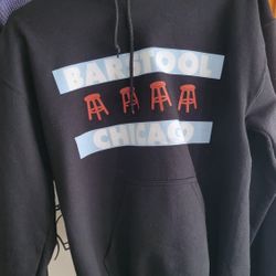 Barstool Chicago Black Hoodie (Small)