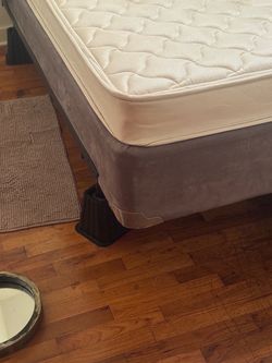 Full Size Mattress and Box Spring Set with Frame