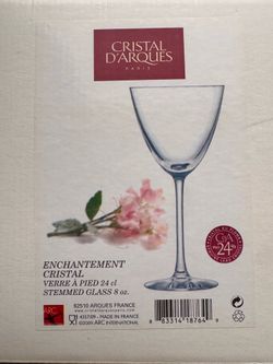 Cristal d’Arques Paris crystal stemmed glasses