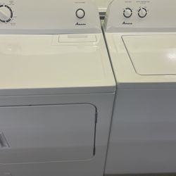 Newer Amana Washer And Dryer Set 