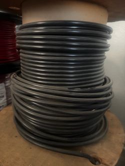 #4 AWG Black Electrical Wire – Partial Spool
