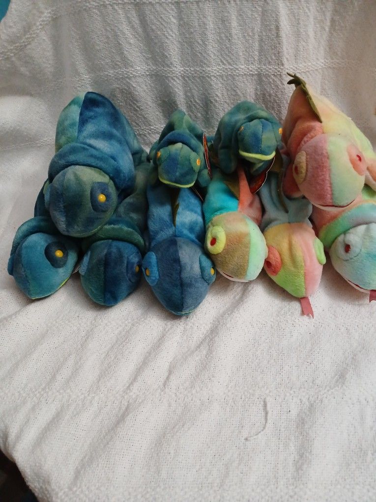 Beanie Babie (Rainbow & Iggy)who's? Who! Boy George Collection 🌈 Best Offer!