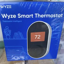 WYZE Smart WiFi Thermostat for Home with App Control Compatible with Alexa and Google Assistant, Only Designed for 2.4 WiFi Connection Black (Renewed