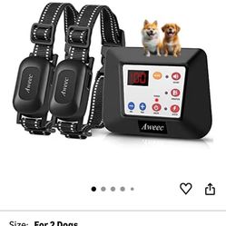 Wireless Dog Fence, 2025 Electric Fence for Dog & Training Collar with Remote, Wireless Dog Boundary Containment System, Adjustable & Rechargeable Col