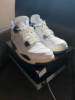 Air Jordan 4 Retro White University Blue Size 11