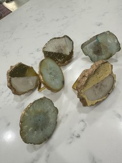 Faux Geode Napkin Rings