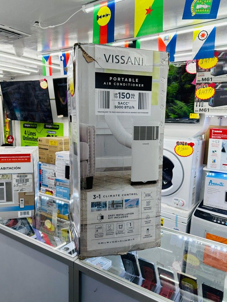 VISSANI Portable Air Conditioner 5000btu