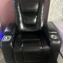 Black recliner chair