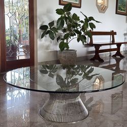 Platner Round Steel Coffee Table