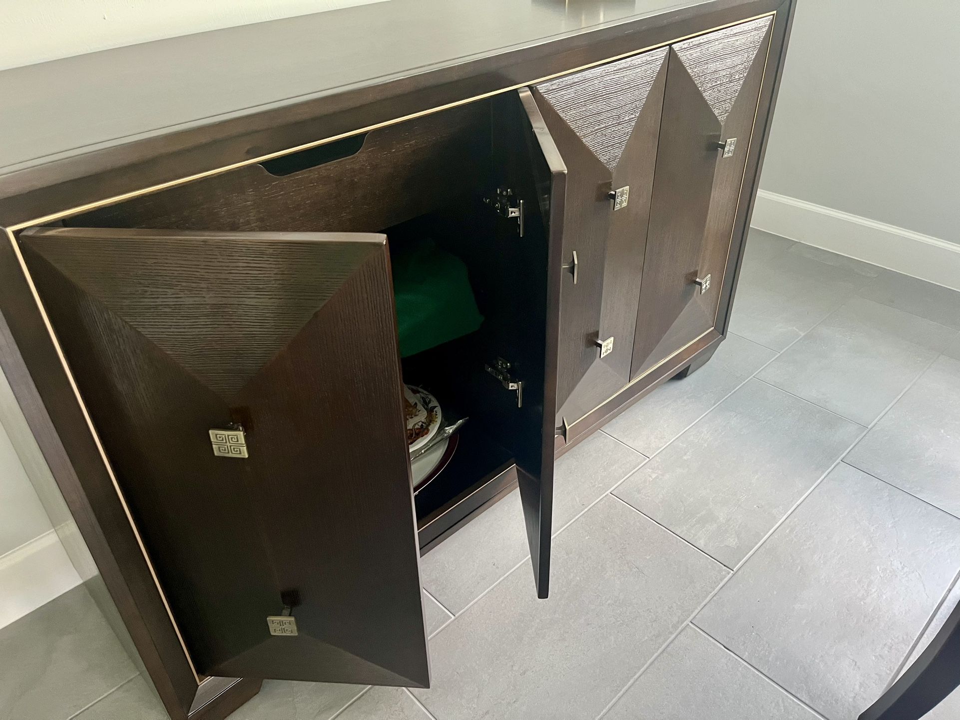 Dining Table And Six Chairs.  Buffet/ Credenza
