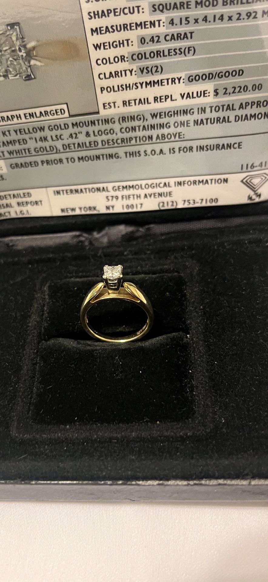 Vintage Engagement Ring Women’s 