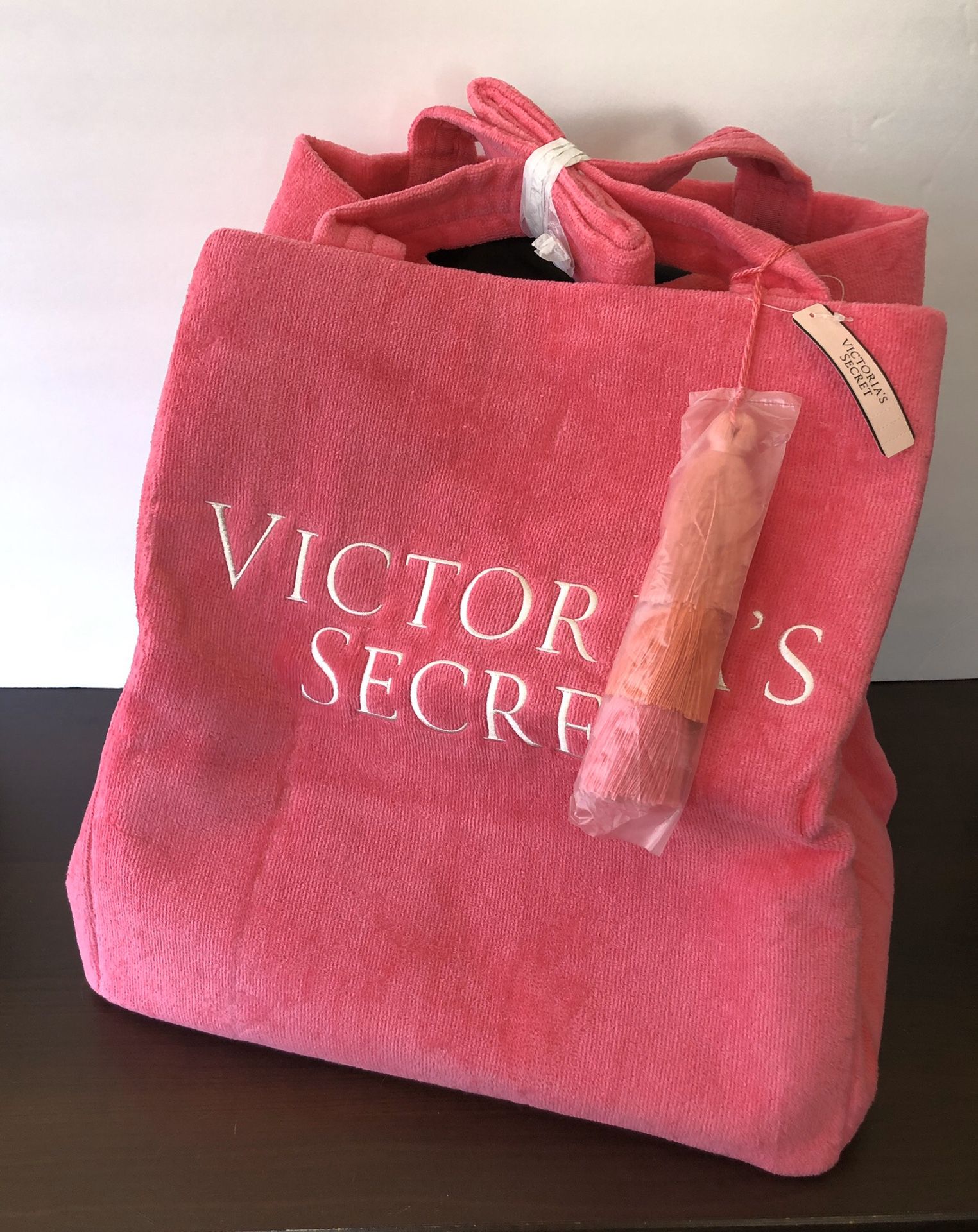NWT - Victoria’s Secret Pink Terry Cloth Tote Bag