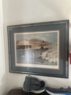 Miklos S. Dora Surfing Print Signed 