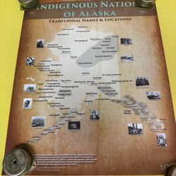 Indigenous Nations Of Alaska, Traditional Names And Locations Poster Aaron Carapella