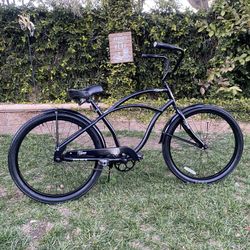 Men's 26 inch all black single speed Hyper Beach Cruiser Bike for
