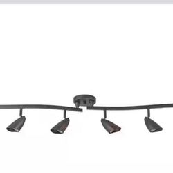 Grayson 4.4 ft 6-Light Oil Rubbed Bronze Track Lighting Kit