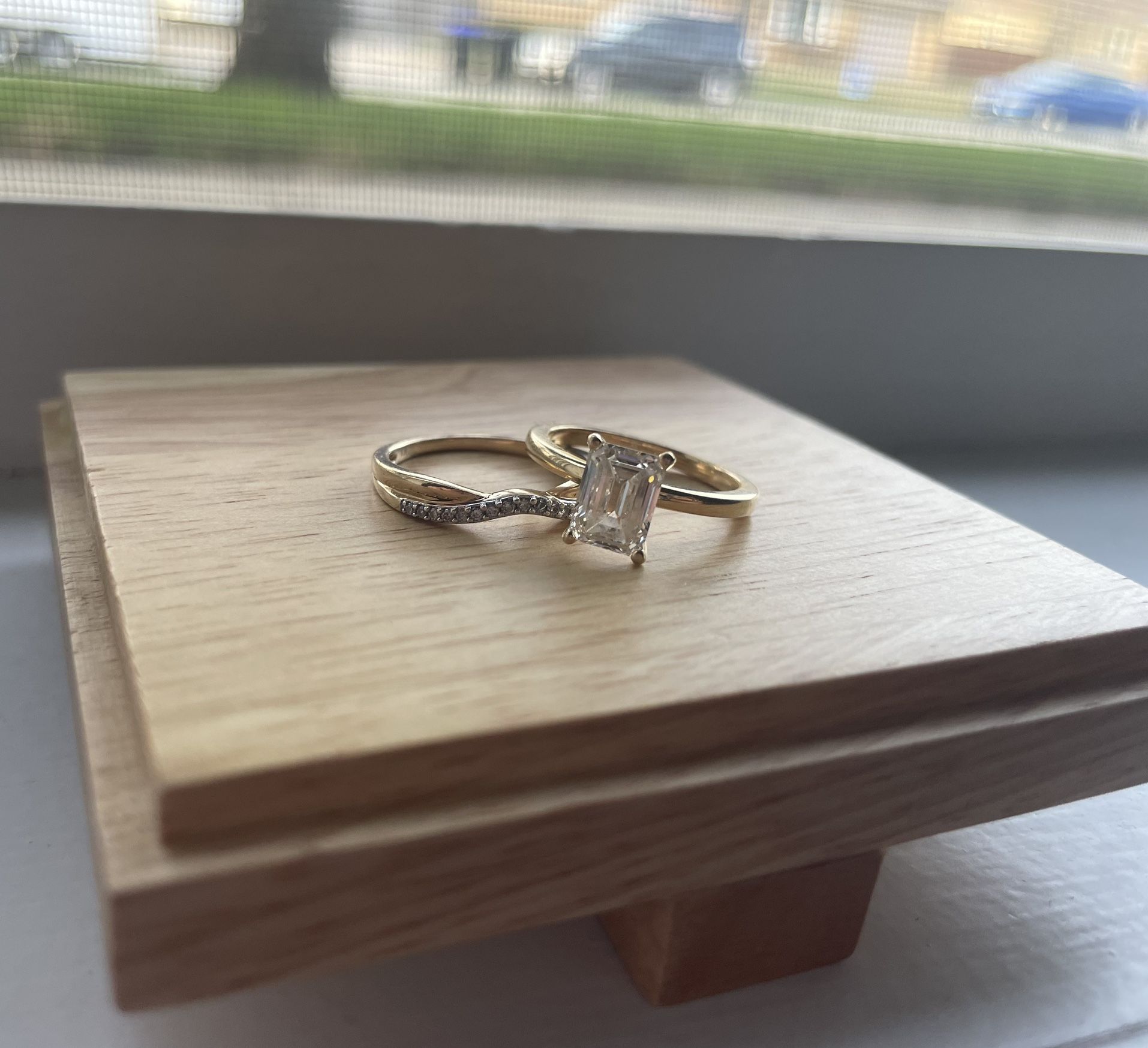Emerald Cut Engagement Ring Set (1.75 Ct.)