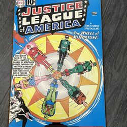Justice League Comic Cover Collectible Wall Decor 