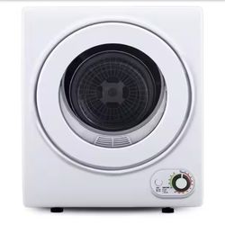 1.6 cu. ft. Vented Portable Clothes Dryer in White, Compact Dryer Machine for Dorm, 19.5 in. W, 23.6 in. H