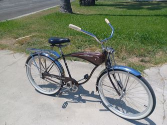1963 Schwinn Beach Cruiser Was Restored a few years ago Root Beer Brown