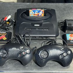 Sega Genesis W/3 Games