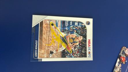 Autographed Stephen Curry NBA Hoops Signed Trading Card