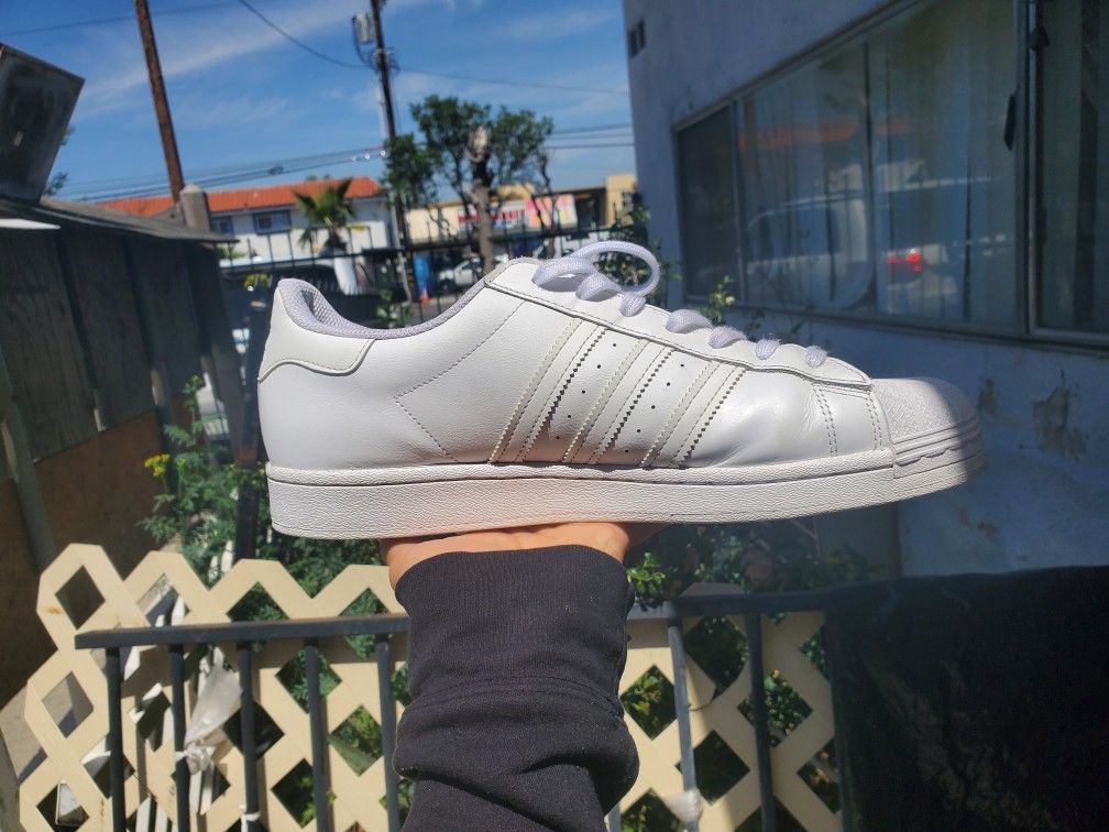Adidas All White Superstar (Size 12 Men) (2 Pair Remaining)