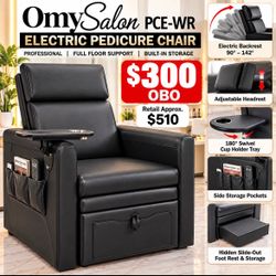 OmySalon PCE-WR Electric Pedicure Spa Chair – Black – $310 OBO