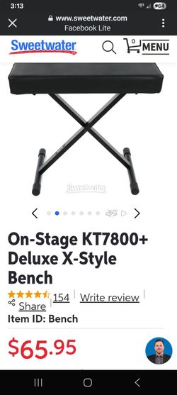 On stage kt7800 keyboard bench