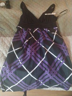 San Francisco Plaid Purple Size 11 Dress
