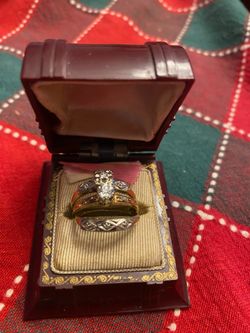 engagement ring three different rings they all total to a carrot