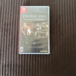 Resident Evil Origins Collection video game for the Nintendo Switch.