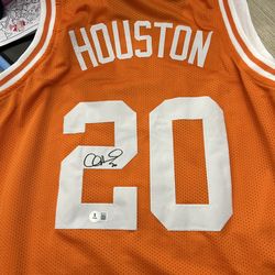 Allen Houston signed jersey