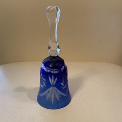 Vintage Blue Glass Bell 