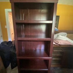 Dark Wood Bookcases (2)