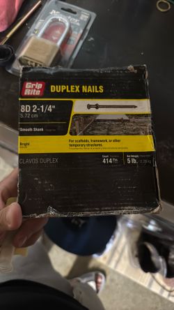 Duplex Nails 8d-1/4” 