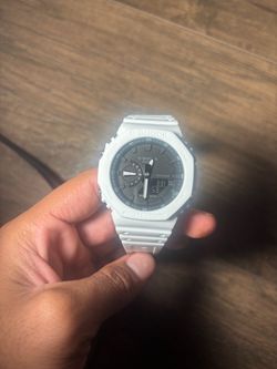 Casio G-Shock White Watch black on inside