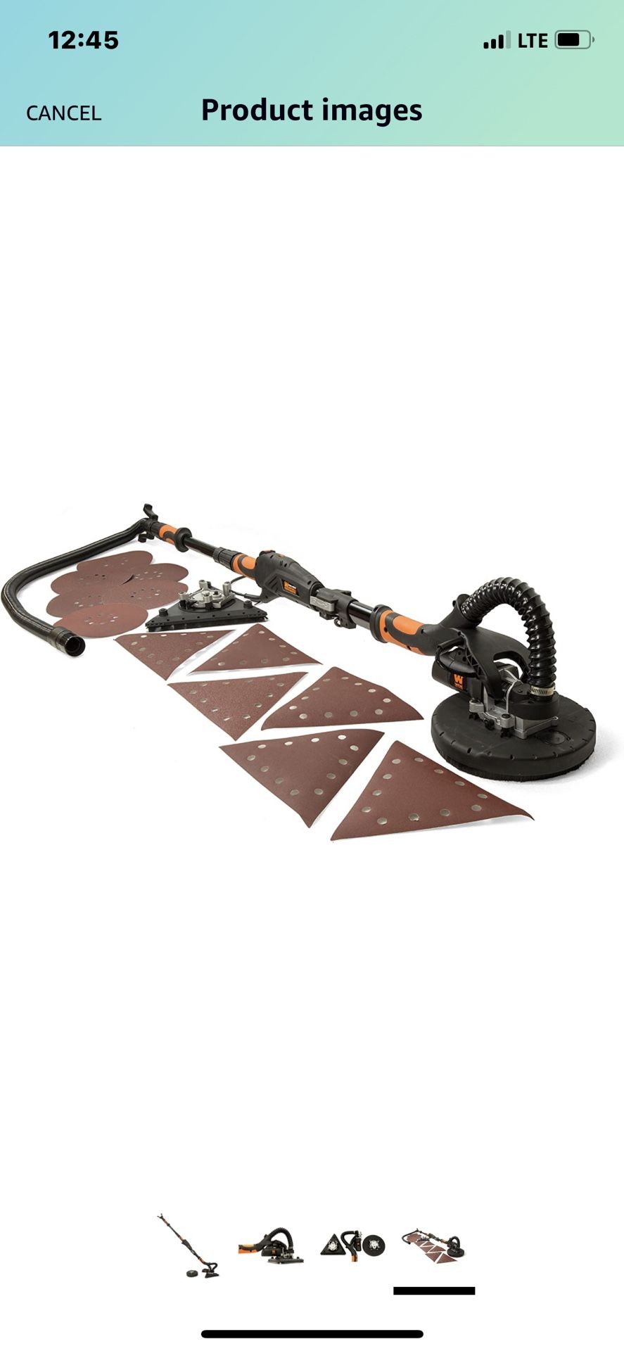 WEN 6377 Variable Speed 5-Amp Dual-Head Drywall Sander with 15-Foot Hose